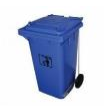 PLASTIC PEDAL WASTE CAN BLUE 1