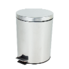INOX WASTE CAN WITH PEDAL 20L x 2