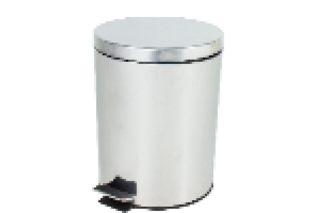 INOX WASTE CAN WITH PEDAL 20L x 2