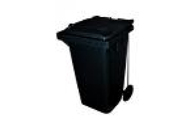 PLASTIC PEDAL WASTE CAN GREY 120L