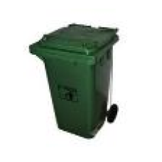 PLASTIC PEDAL WASTE CAN GREEN 