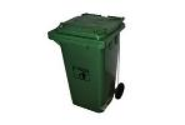 PLASTIC PEDAL WASTE CAN GREEN  240L
