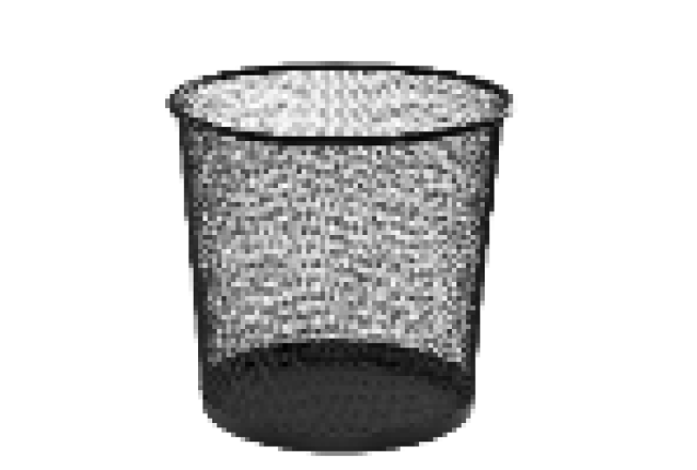 TRASH STEEL BASKET 12,5L BLACK x 12