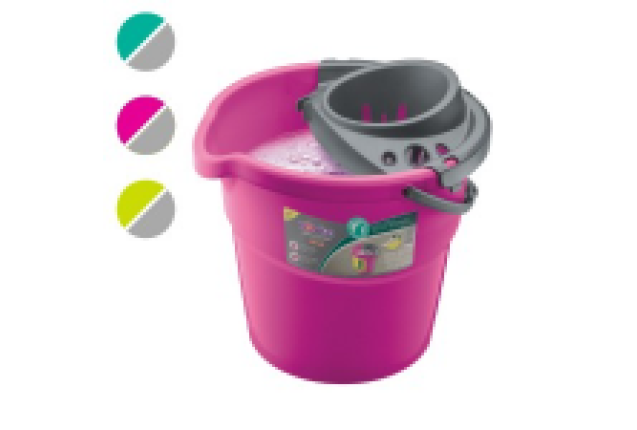 BETTANIN PLASTIC BUCKET W/ WRINGER 9L x 6