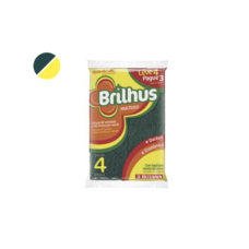BRILHUS SPONGE MULTI 4PC ABRAS