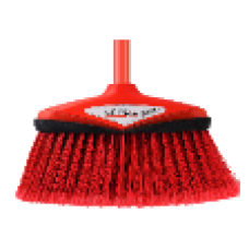 PLAST MULTIPURP BROOM W/HANDLE
