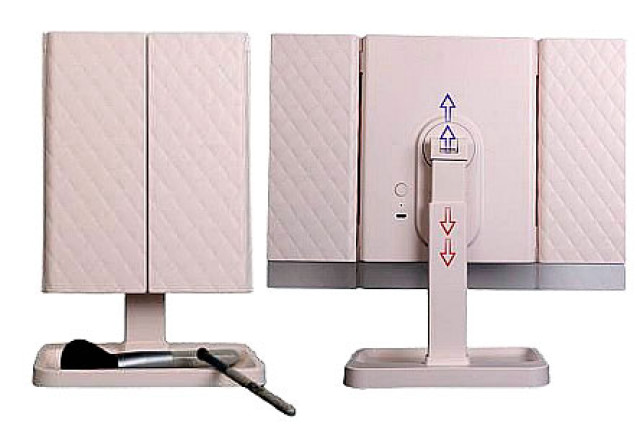 Right-Angle Small Double-Door Makeup Mirror (DC051-1)
