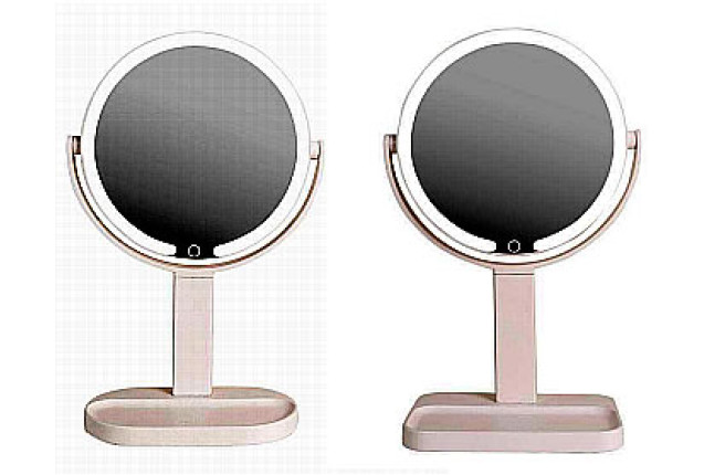 Rotating Double-Sided Makeup Mirror (Ellipse or Square Version)
