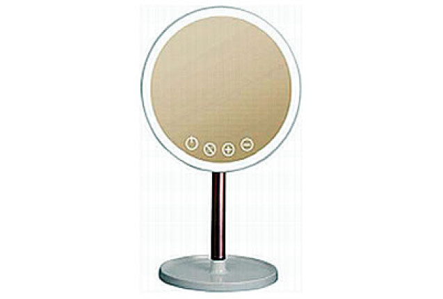 Simple Large Round Mirror with Three Color Light (DC053-2)