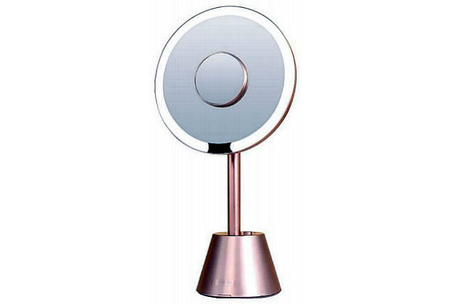Round Sensor-Activated Makeup Mirror (Plug-in model US)