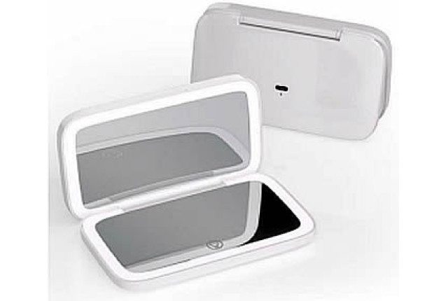 Vertical Double-Sided Lighted Mirror