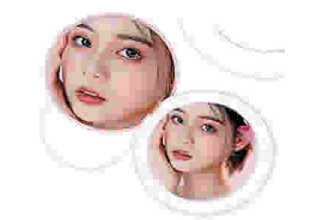 Foldable LED Compact Round Mirror