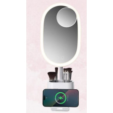 Wireless Charging Mirror with Storage Ma
