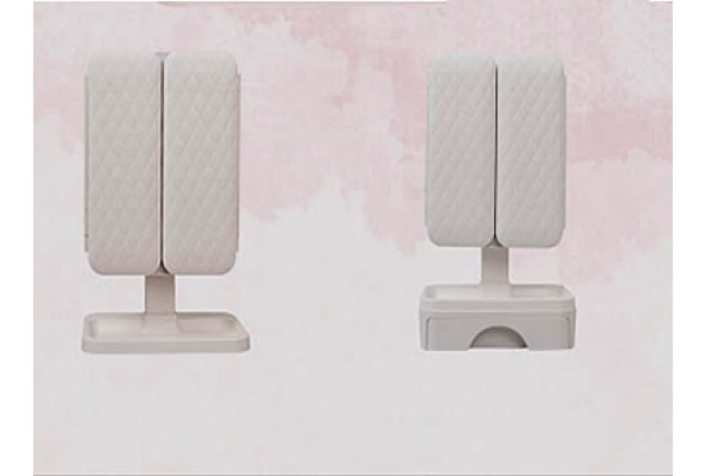 Rounded-Corner Small Double Doors Mirror (Model DC052)