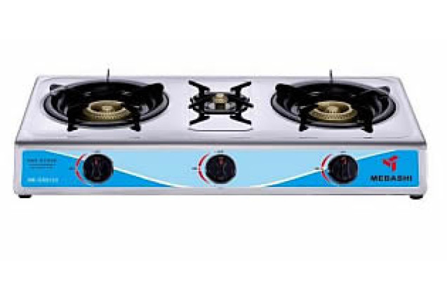 Three Burner Gas Stove (Model ME-GSS123) | Steel
