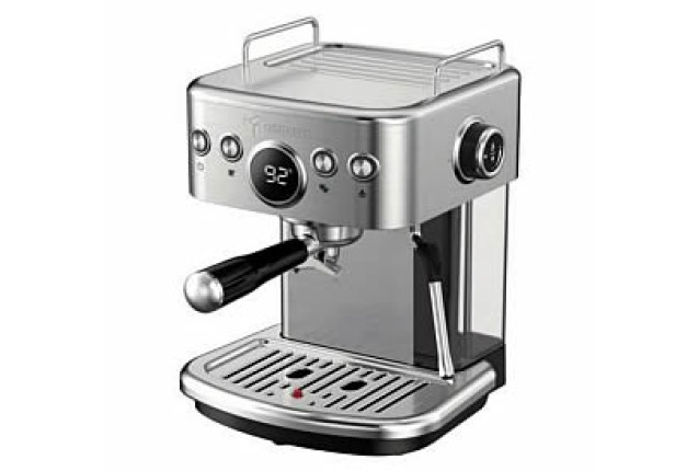 Espresso Coffee Machine (Model ME-ECM2116) | Steel/Black x 2
