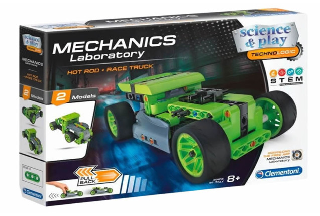 Clementoni Mechanics Laboratory Hot Rod and Race Truck 2 Model x 6