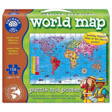 World Map Puzzle & Poster 