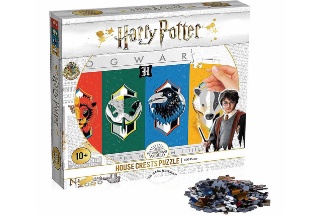 Harry Potter House Crests 500 Piece Jigsaw Puzzle (Premier League & FIFA Trading Card) x 6