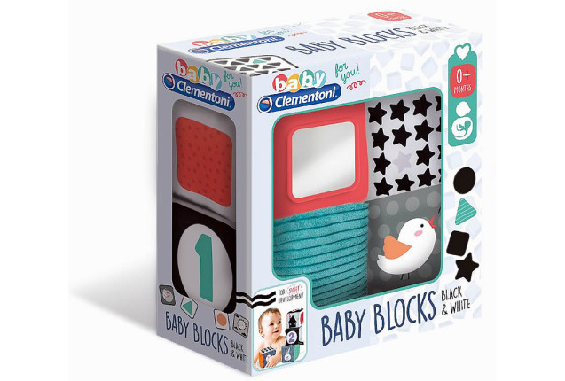 Baby Blocks Black & White Soft Activity Cube (Premier League & FIFA Trading Card) x 6