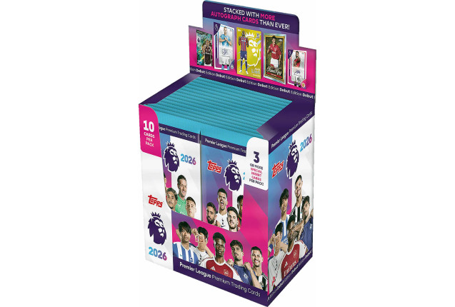 EPL 2026 Premier League Premium 5pk Booster Cards x 32