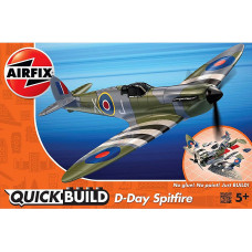 Quickbuild Aircraft D-Day Spitfire (Premier League & FIFA Trading Card)