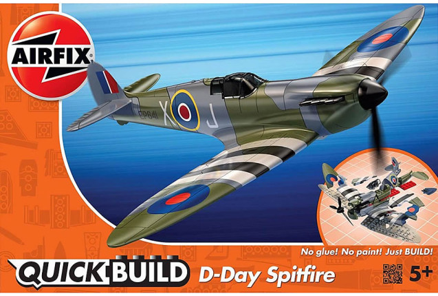 Quickbuild Aircraft D-Day Spitfire (Premier League & FIFA Trading Card) x 6