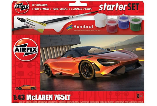 Airfix Vehicles Starter Set McLaren 765 x 6