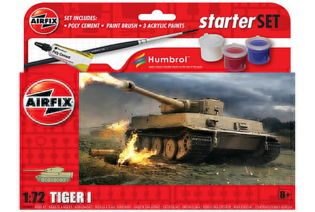 Airfix Vehicles Starter Set Tiger 1 x 6