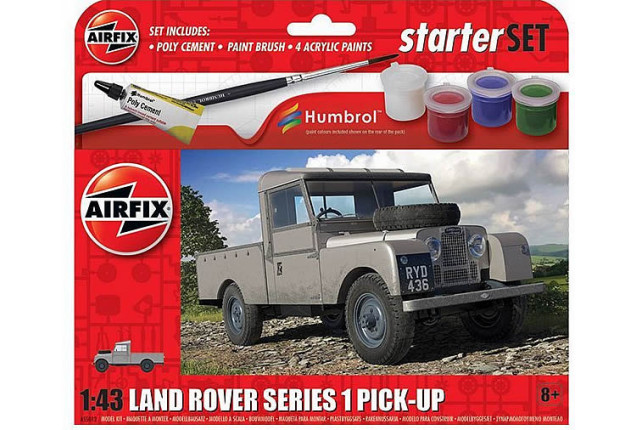 Airfix Vehicles Starter Set Land Rover Series 1 x 6