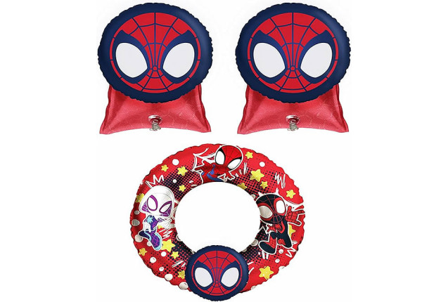 Marvel 3D Arm Bands & Swim Ring Set - Spiderman x 6