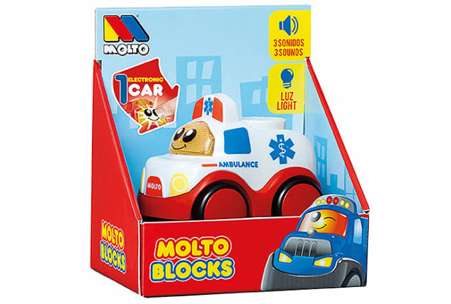 Molto Block Electronic Cars (Assorted 8 Styles) x 24