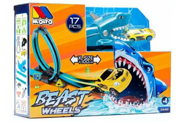 Moltó Shark Race Track - 107 cm (17 pieces) x 6