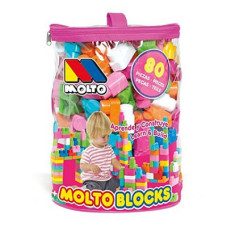 BOLSA ROSA BLOCKS 80 PCS x 6