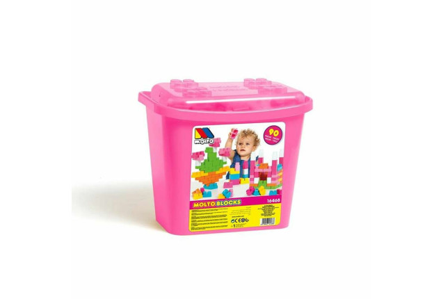 Cubeta 90 Pcs Rosa x 4