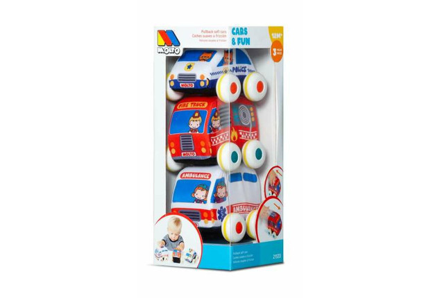 SET OF 3 FRICTION CARS x 6