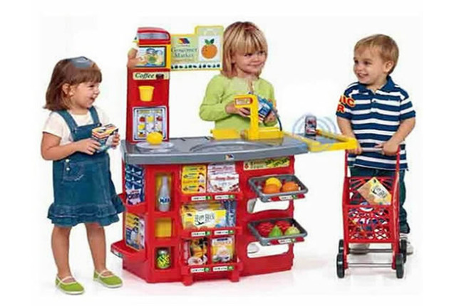 Supermarket & Shopping Cart (Children's Toy) x 2