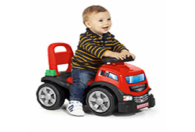 Ride-on Truck with 10 Blocks and Walker – Classic Toys for Children x 2