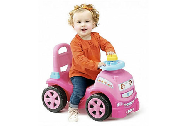 Ride-on Truck with 10 Blocks and Walker – Classic Toys for Children x 2