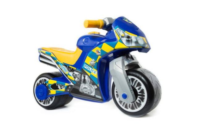 BLUE POLICE MOTORCYCLE x 3