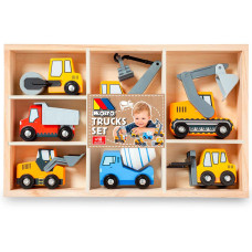CONSTRUCTION TRUCK SET x 6