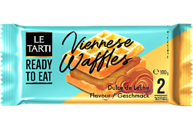 Viennese Waffles with Dulce de Leche Flavor Filling (Butter Bakery Product) x 36
