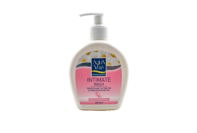 AquaVera Intimate Wash (With pump) -250 ml x 24