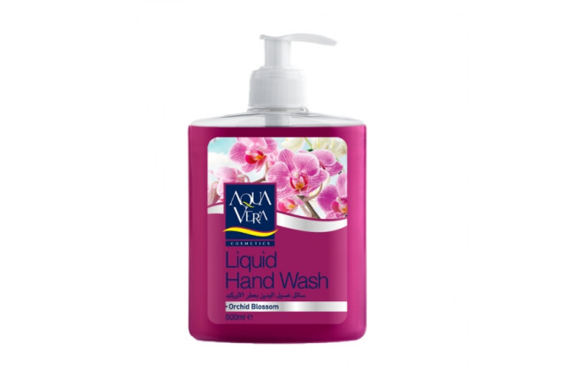 AquaVera Liquid Hand Wash (Orchid Blossom) - 500 ml x 12