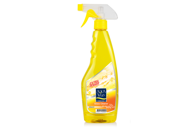 AquaVera Glass Cleaner (Yellow) - 500 ml x 12
