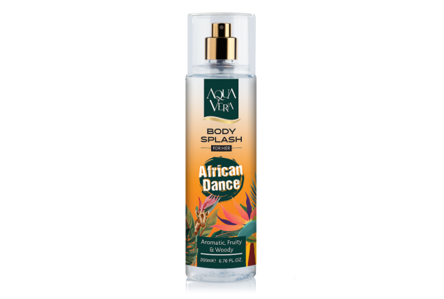 AquaVera Body Splash - Exclusive (African Dance) - 200 ml x 12