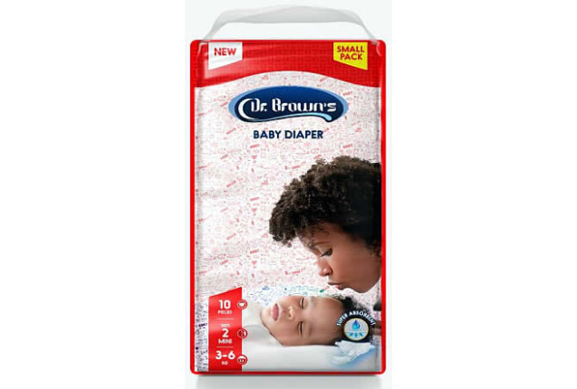 Dr Brown's Baby Diaper Jumbo Plus Pack | Mini - Size 2 (120 pcs) x 3