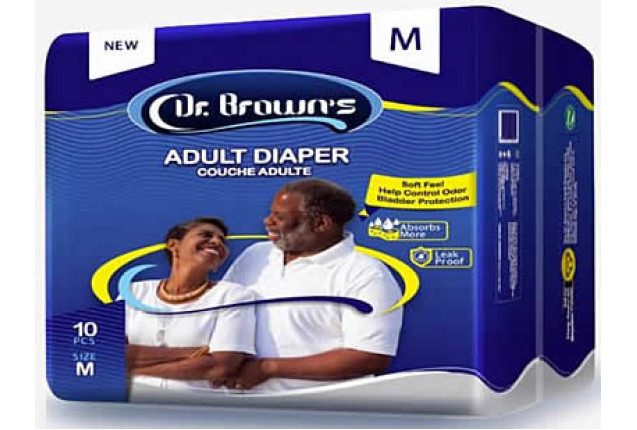 Dr. Brown's Adult Diaper Size M/L/XL (10 pcs) x 10