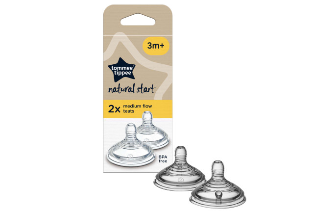 TT NS MEDIUM FLOW TEAT 2PK 3M+ x 2