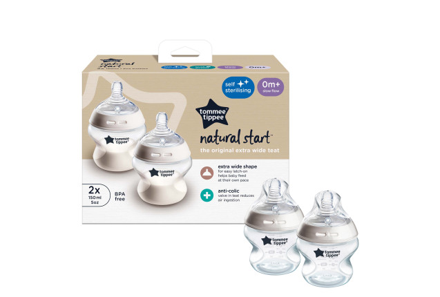TT 150ML BABY BOTTLE 2PK 0M+ x 2